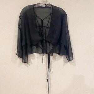 Bumpsuit Sheer Cape Size Medium EUC